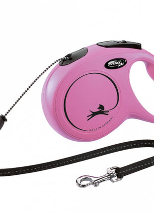 FLEXI Rollleine New CLASSIC Seil - 8m, bis 20kg - Pink