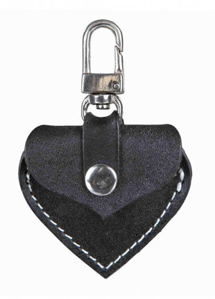 Trixie Adressherzchen aus Leder - schwarz