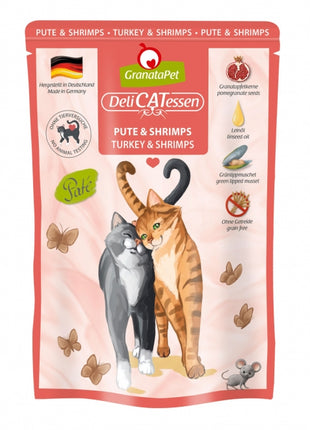 GranataPet Delicatessen Pouch Pute & Shrimps 85 g