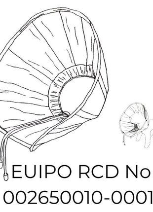 Grande Finale Kołnierz pozabiegowy z tkaniny rozmiar 2 niebieski [WET/KT/2(M)]
