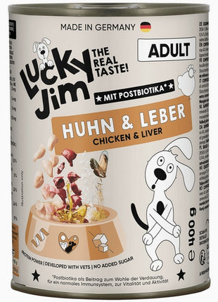 Lucky Jim Classic Adult Kurczak i wątróbka puszka 400g