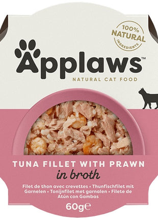Applaws miseczka dla kota Filet z Tuńczyka z Krewetkami 60g