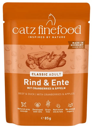 Catz Finefood Classic N.23 Wołowina i Kaczka saszetka 85g