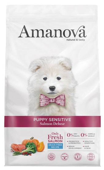 Amanova Dog Puppy  Sensitive Salmon Deluxe - łosoś 7kg