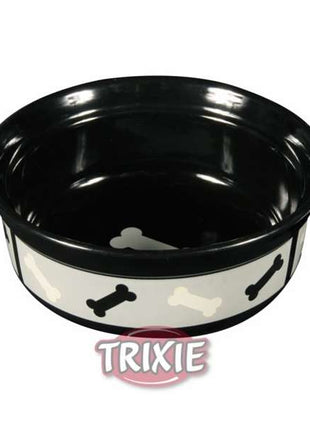 Trixie Keramiknapf Knochen Schwarz