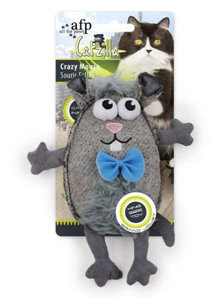All for Paws Catzilla Crazy Mouse extra großes Katzenspielzeug