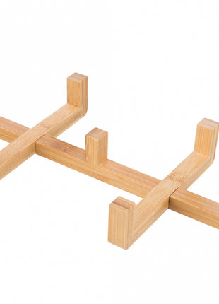 Trixie Napf-Set aus Keramik/Holz - grau/natur