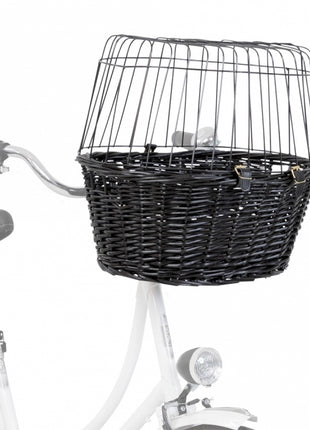 Trixie Fahrradkorb aus Weide mit Gitter