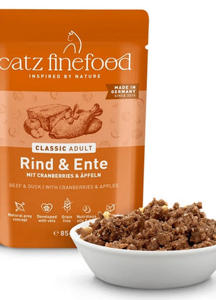 Catz Finefood Classic N.23 Wołowina i Kaczka saszetka 85g