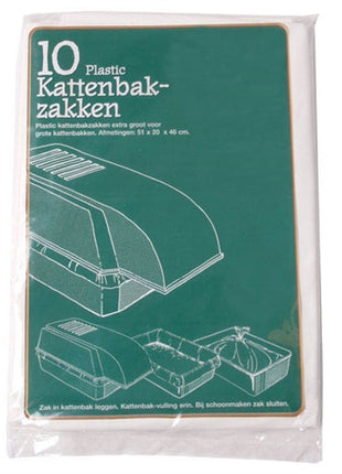 Merkloos Plastic Kattenbakzak Voor Extra Grote Kattenbakken