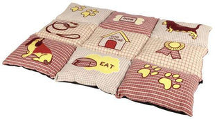 Trixie Patchwork-Decke - rot/beige, 80 x 55 cm