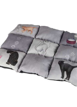 Trixie Katzendecke Patchwork Cat - grau, 45 x 55 cm