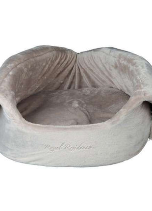 Trixie Hundekönig Kuschelhöhle und Bett - Beige, 50x45x48 cm