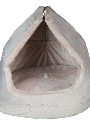 Trixie Hundekönig Kuschelhöhle und Bett - Beige, 50x45x48 cm