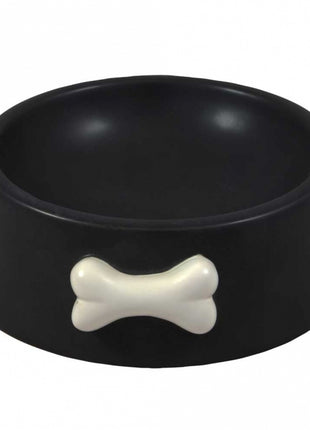 BubimexKeramiknapf Bones - schwarz, 225 ml