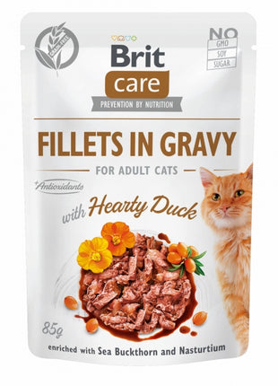 Brit Care Cat PB Fillets in Gravy - Ente 85g