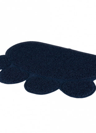 Trixie Vorleger für Katzentoiletten, Pfote dunkelblau