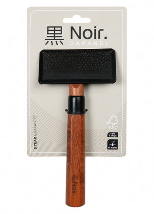 EBI Noir Japandi Slicker-Bürste - M - 18 x 9 x 3cm