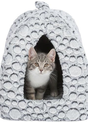 Trixie Kattenmand Iglo Mila Pluche Wit / Grijs
