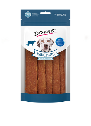 Dokas Dog Snack Kauchips mit Entenbrust 175g