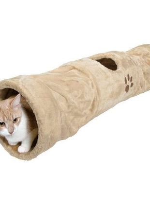 Trixie Crunch Plüschtunnel, 100 cm - Beige