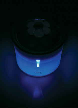 CATIT Blumentrinkbrunnen - 3 L, blau, mit LED