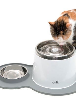 CATIT Silikonmatte Erdnuss - 46 x 29 cm - Grau
