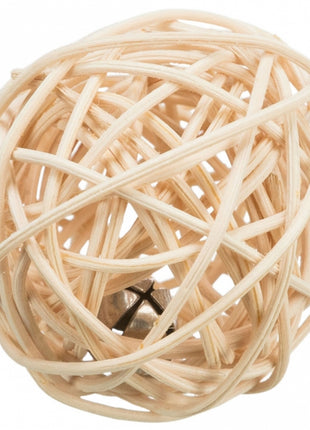 Trixie Katzenspielball aus Rattan mit Schelle