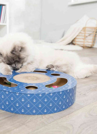 Trixie Kratztrommel aus Pappe mit Spielbällen