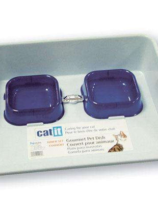 CATIT Diniertablett Blau 2 x 250 ml