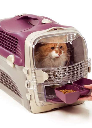 CATIT Transportbox Cabrio - Weiß-Grau-Orange
