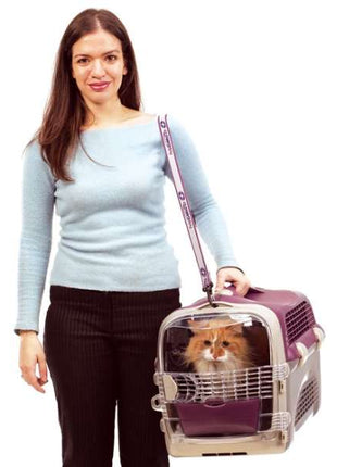 CATIT Transportbox Cabrio - Weiß-Grau-Orange