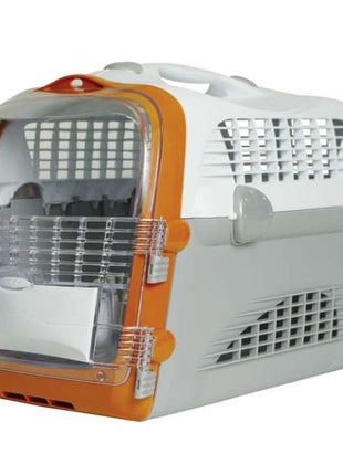 CATIT Transportbox Cabrio - Weiß-Grau-Orange