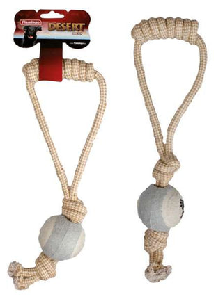 Karlie Flamingo Tennisball mit Jute-Griff Desert