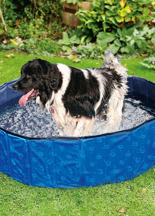 Karlie Flamingo DOGGY POOL Swimmingpool für Hunde - Blau gemustert - 80 cm