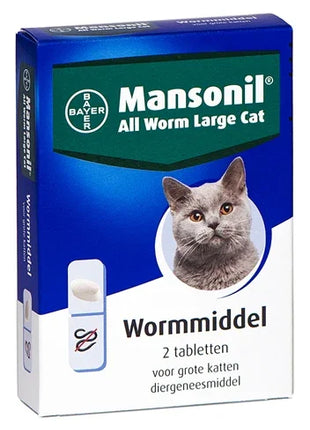 Mansonil Grote Kat All Worm Tabletten