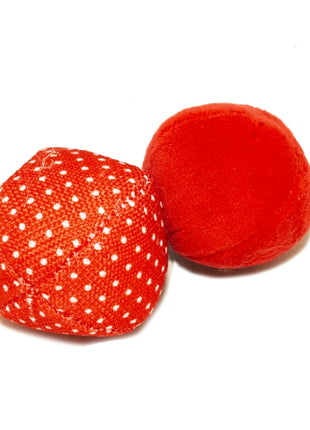 Duvoplus Cat Toy Retro Bälle Punkte - rot