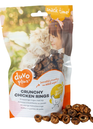 Duvoplus Cat Snack Knusprige Hähnchenringe 50g