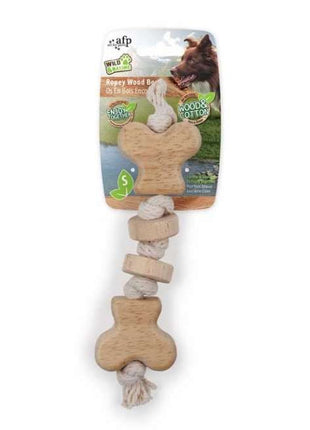 All for Paws Wild & Nature Ropey Wood Bone Small