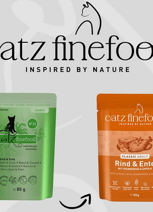 Catz Finefood Classic N.23 Wołowina i Kaczka saszetka 85g