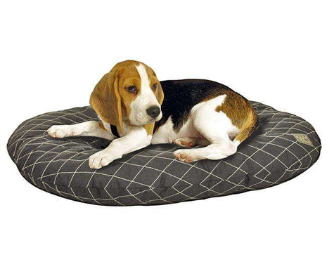 Karlie SUPER DELUXE Liegekissen - Schwarz, Oval - 100 cm