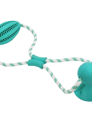 Nobby Vollgummi Rugby mit Saugnapf