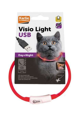 Karlie Visio Light Cat LED-Schlauch mit USB - Rot