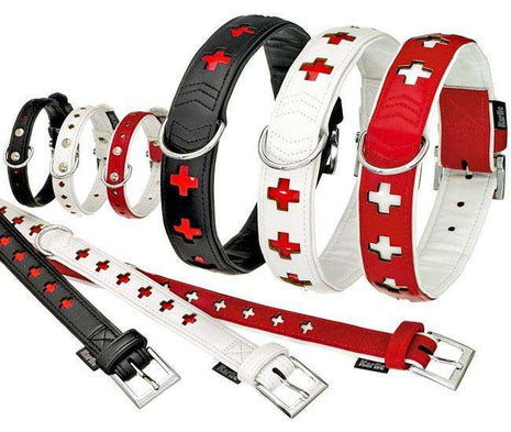 Karlie ART KUNSTLEDER Halsband CROSS
