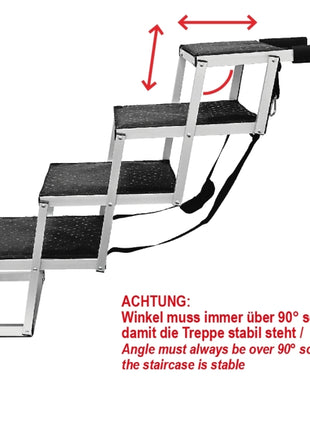 Nobby Aluminium Falt-Treppe - 4-stufig