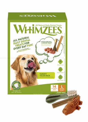 Whimzees Dog Variety Value Box L - 14 Treats