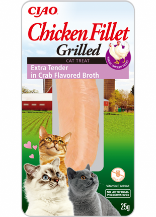 Inaba Cat Hühnchenfilet mit Krabbe, zart - 25 g