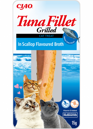 Inaba Cat Thunfischfilet mit Jakobsmuschel - 15 g