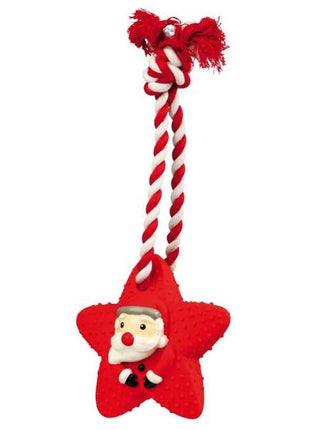 Trixie Xmas Hundespielzeug Stern am Tau