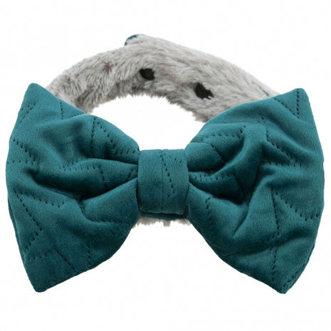 Trixie Halsband Estelle mit Schleife - grün - M?L: 40?55 cm/40 mm